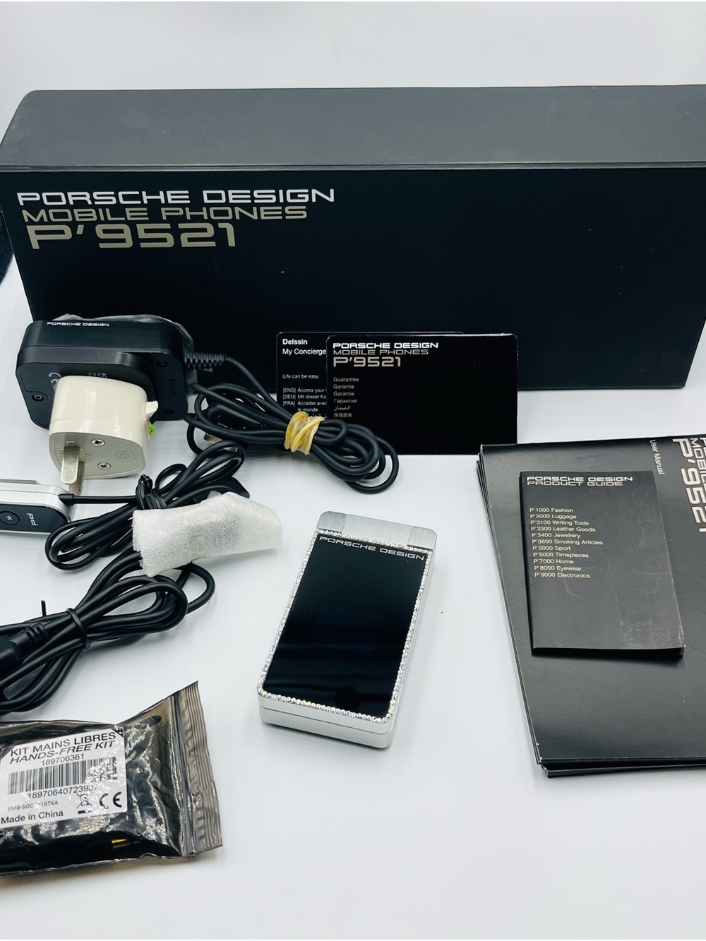 Porsche Design P'9521 Mobile Phone in Silver and Black